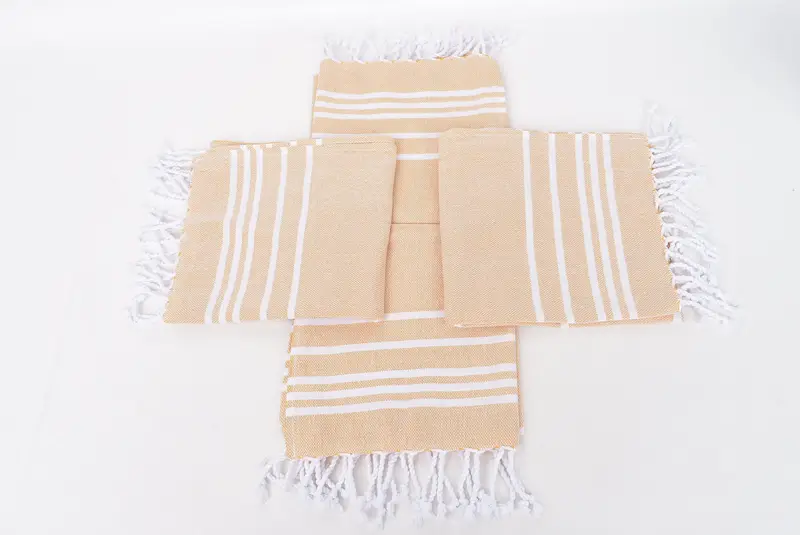 Beach Theme Wedding Gift, Monogram Hand Towel, Bridesmaid Gifts, Holiday Towel, Wedding Gift, 38x18 Cotton Striped Towel, Family Gift, Summer Gift - 6