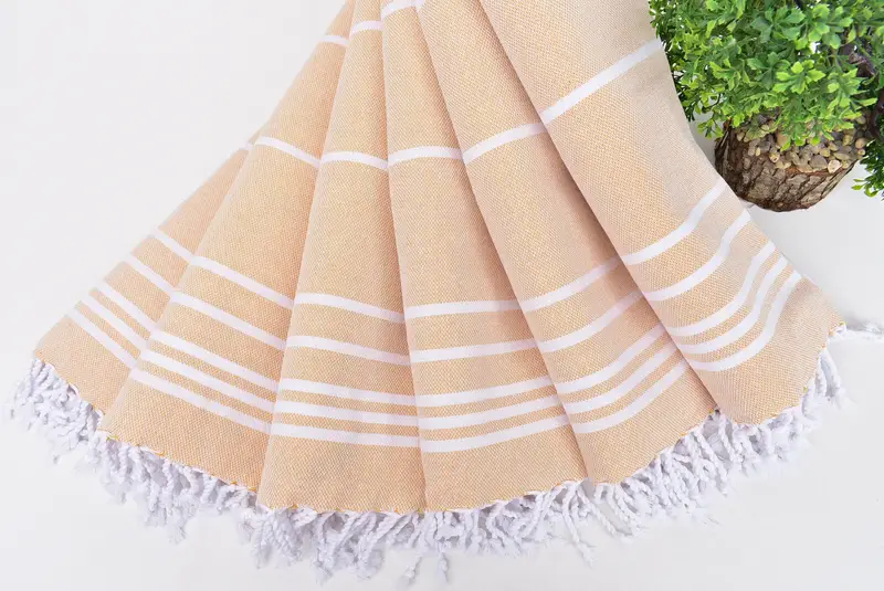 Beach Theme Wedding Gift, Monogram Hand Towel, Bridesmaid Gifts, Holiday Towel, Wedding Gift, 38x18 Cotton Striped Towel, Family Gift, Summer Gift - 4