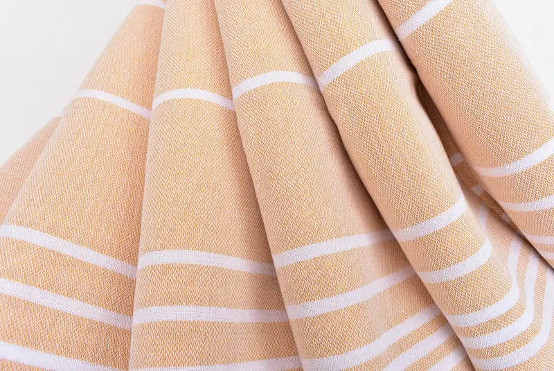 Beach Theme Wedding Gift, Monogram Hand Towel, Bridesmaid Gifts, Holiday Towel, Wedding Gift, 38x18 Cotton Striped Towel, Family Gift, Summer Gift - 5