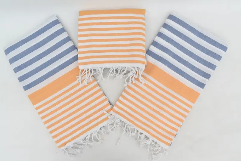 Wedding Gift, Turkish Towel Set, Sand-resistant towel, Friends Beach Towel, Employee Gifts, Quick-Dry Beach Towel, 68x36 Cotton Striped Towel - 4