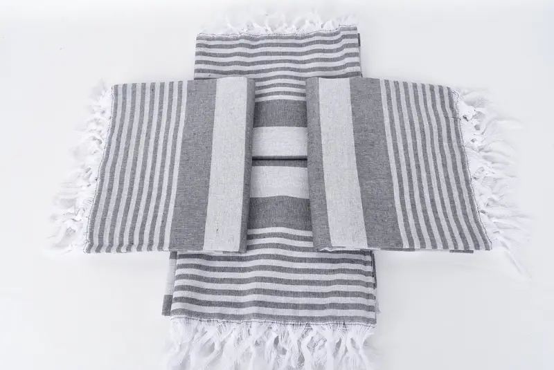 68x36 Cotton Striped Towel, Handmade Turkish Towel, Bridesmaid Gifts, Housewarming Gift, Grandma Gift, Lightweight towel, Lightweight Turkish towel - 6