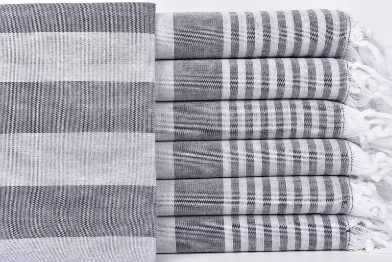68x36 Cotton Striped Towel, Handmade Turkish Towel, Bridesmaid Gifts, Housewarming Gift, Grandma Gift, Lightweight towel, Lightweight Turkish towel - 1