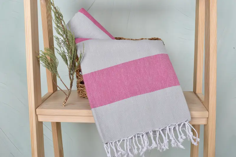 70x40 Cotton Striped Towel, Beach Theme Wedding Gift, Spa Towel, Grandma Gift, Custom Gift, Absorbent Turkish towel, Yoga Towel, Beach Towel Bulk - 4