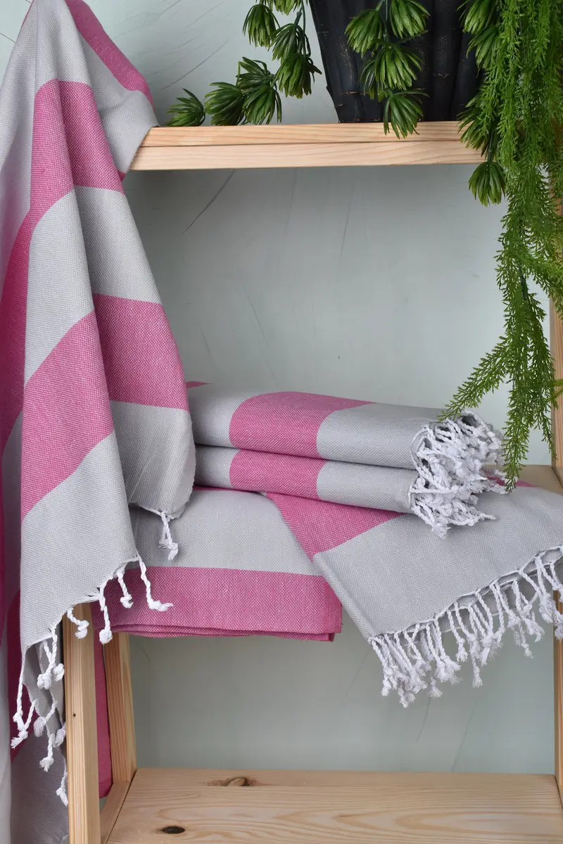 70x40 Cotton Striped Towel, Beach Theme Wedding Gift, Spa Towel, Grandma Gift, Custom Gift, Absorbent Turkish towel, Yoga Towel, Beach Towel Bulk - 6