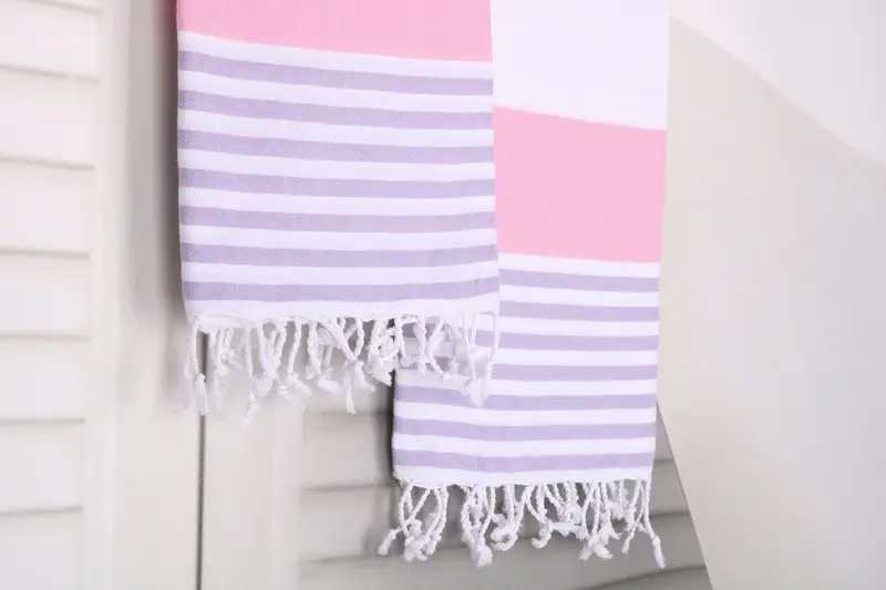 Scarf Towel, Gift For Him, Hammam Towel USA, Wedding Day Gift For Bride, Bridal Shower Gift, 70x40 Cotton Striped Towel, Bachelorette Party Favors - 8