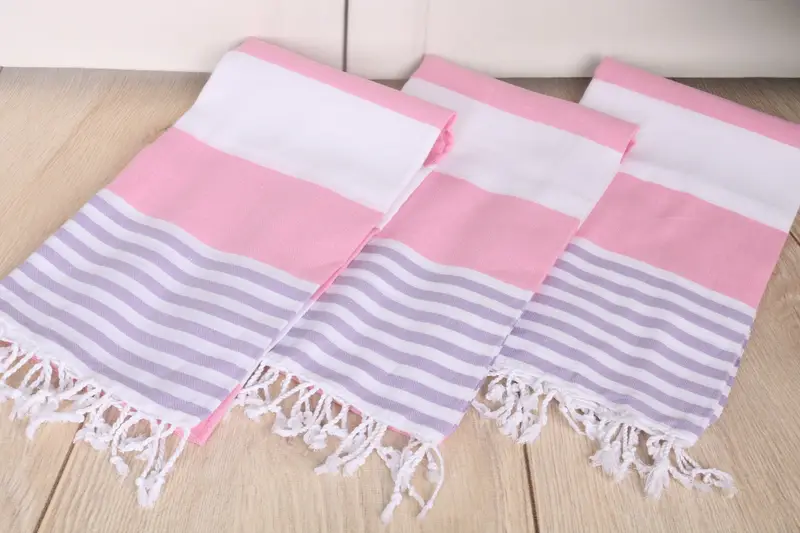 Scarf Towel, Gift For Him, Hammam Towel USA, Wedding Day Gift For Bride, Bridal Shower Gift, 70x40 Cotton Striped Towel, Bachelorette Party Favors - 6