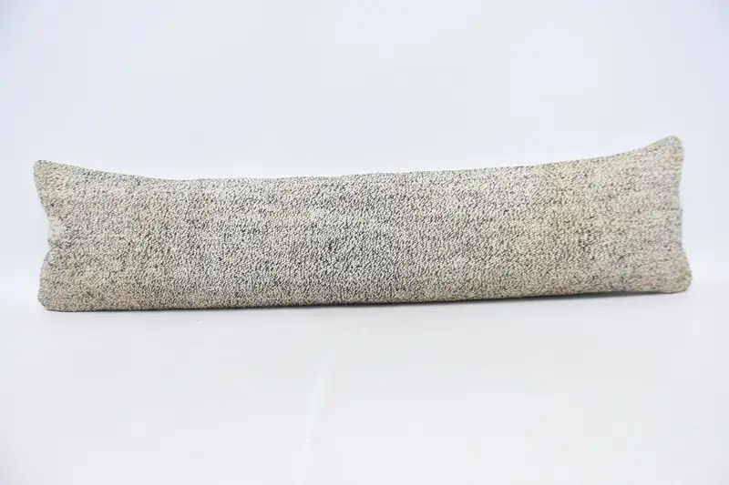 Pillow Sham, Kilim Pillow, 12x48 White Pillow Case, Office Chair Pillow Case, Vintage Kilim Pillow, Farmhouse Cushion, Turkish Kilim Pillow - 1