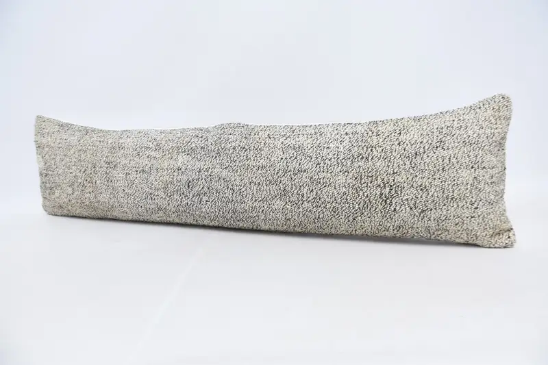 Pillow Sham, Kilim Pillow, 12x48 White Pillow Case, Office Chair Pillow Case, Vintage Kilim Pillow, Farmhouse Cushion, Turkish Kilim Pillow - 4