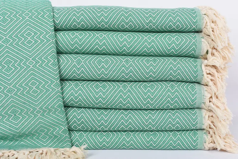 Boyfriend Christmas Gift, Throw Blanket, Turkish Blanket, 92x80 Cotton Diamond Towel, Turkish Blanket Queen, Bachelorette Party Favors