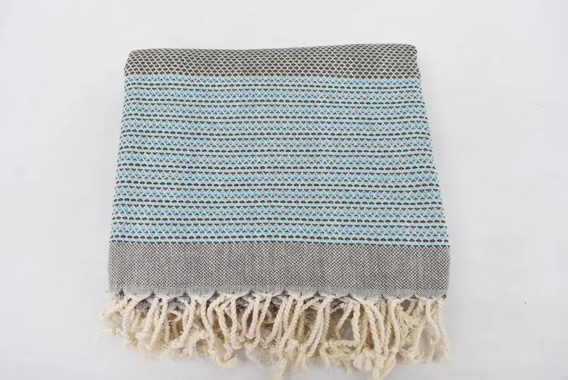 70x40 Cotton Geometric Towel, Luxury Turkish beach towel for summer vacation, Cotton towel, Bridesmaid Gifts, Gift For Her, Gift For Boyfriend - 7