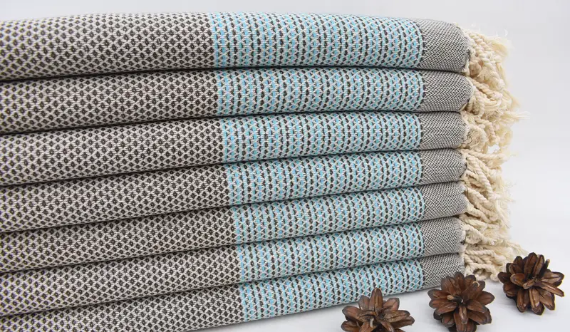 70x40 Cotton Geometric Towel, Luxury Turkish beach towel for summer vacation, Cotton towel, Bridesmaid Gifts, Gift For Her, Gift For Boyfriend - 1