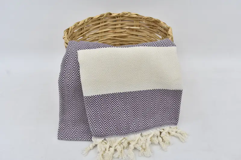 Bio -Handtuch, benutzerdefiniertes türkisches Handtuch, türkisches Strandtuch, Hochzeitsgeschenke Handtuch, 70x40 Baumwoll -Fischgrätenhandtuch, Weihnachtsgeschenke, türkisches Handtuch - 2