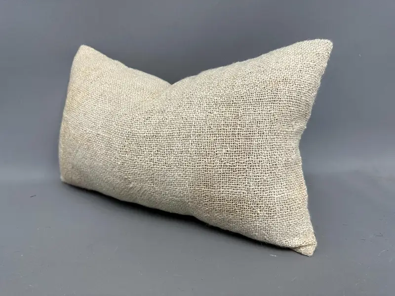 12x20 Beige Cushion Case, Vintage Kilim Throw Pillow, Neutral Throw Pillow Case, Home Decor Pillow, Cushion, Handmade Kilim Cushion - 3