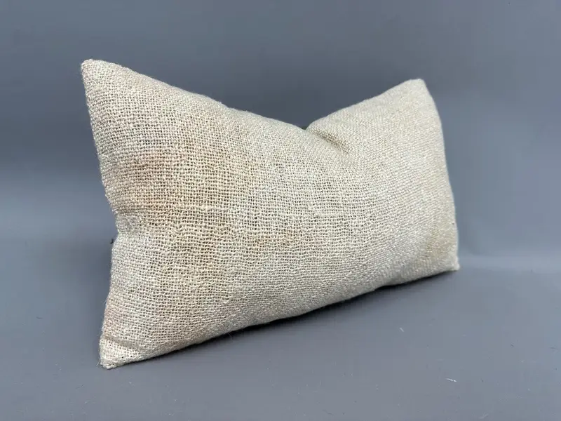 12x20 Beige Cushion Case, Vintage Kilim Throw Pillow, Neutral Throw Pillow Case, Home Decor Pillow, Cushion, Handmade Kilim Cushion - 2