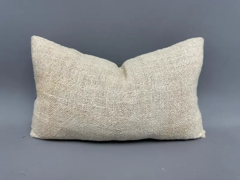 12x20 Beige Cushion Case, Vintage Kilim Throw Pillow, Neutral Throw Pillow Case, Home Decor Pillow, Cushion, Handmade Kilim Cushion - 1