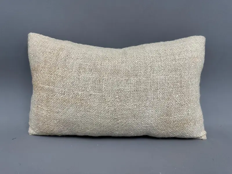 12x20 Beige Cushion Case, Vintage Kilim Throw Pillow, Neutral Throw Pillow Case, Home Decor Pillow, Cushion, Handmade Kilim Cushion - 4