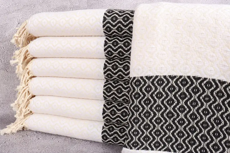 Personalized Turkish Towel Beige, 40x67 Inches