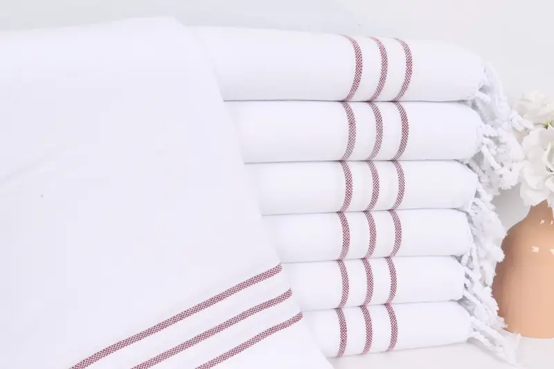 Bathroom Towels Striped Hand Towel Turkish Cotton 24x40 Inches