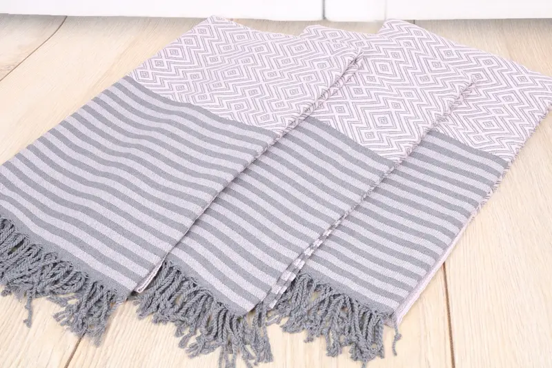 70x40 Cotton Diamond Towel, Sand-resistant towel, Beach Theme Wedding Gift, Embroidered Towel, Customized Towels, Personalized Turkish Towel - 6