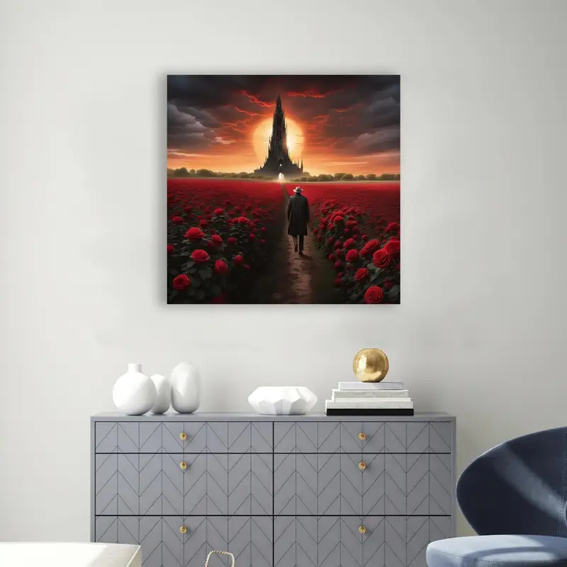 Elegant Printed Glass: Modern Decor for Movie Room & Man Cave