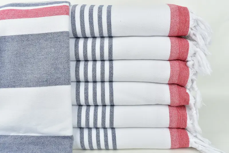 Turkish beach towel, 68x36 Cotton Striped Terry Towel, Yoga Towel, Bachelorette Party Gifts Bridesmaids, Welcome Wedding Gift, Sand-resistant towel - 1