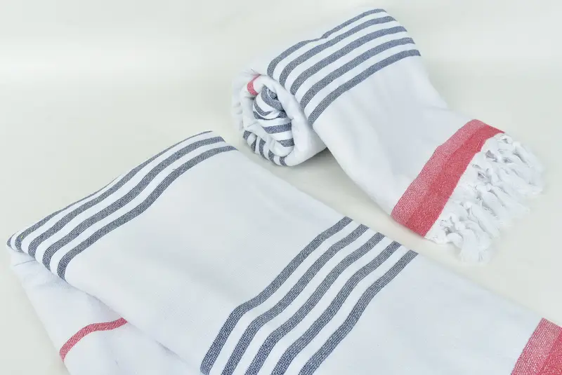 Turkish beach towel, 68x36 Cotton Striped Terry Towel, Yoga Towel, Bachelorette Party Gifts Bridesmaids, Welcome Wedding Gift, Sand-resistant towel - 7