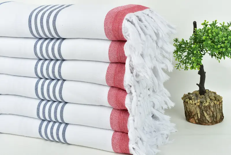 Turkish beach towel, 68x36 Cotton Striped Terry Towel, Yoga Towel, Bachelorette Party Gifts Bridesmaids, Welcome Wedding Gift, Sand-resistant towel - 3