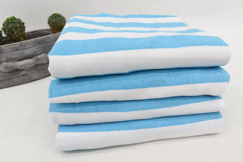 68x36 Cotton Striped Towel, Summer Gift, Personalized Gift For Her, Personalized Home Gift Wedding, Travel Towel, Travel towel, Custom Beach Towel - 5