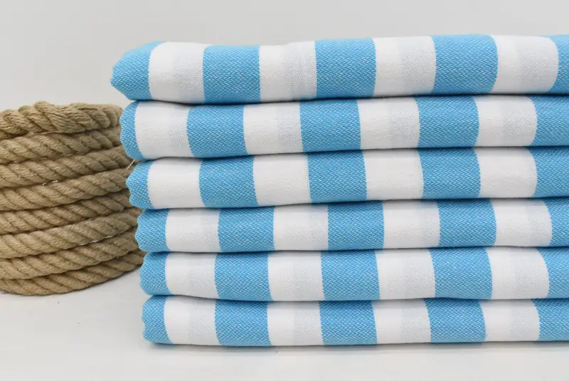 68x36 Cotton Striped Towel, Summer Gift, Personalized Gift For Her, Personalized Home Gift Wedding, Travel Towel, Travel towel, Custom Beach Towel - 2