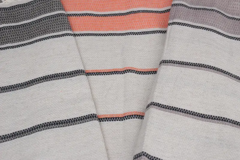 Monogram Kitchen Towel, Custom Turkish Towel, 40x20 Linen Striped Towel, Small Bath Towels, Wedding Favors, House Warming Gift, Monogram Towels - 3