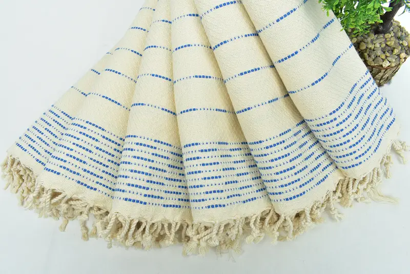 Erkek arkadaş için hediye, Türk çay havlu, 36x18 pamuklu çizgili tasarım havlu, monogramlanmış el havlu, kişiselleştirilmiş hediyeler, onun için hediyeler, spa havlu - 4