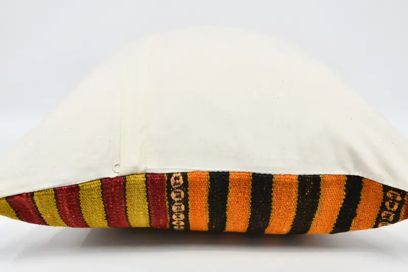 Retro Throw Pillow Case, Home Decor Pillow, Turkish Pillow, Pillow Case, Cotton Cushion Case, 20x28 Orange Cushion, Boho Pillow Sham Cover - 6