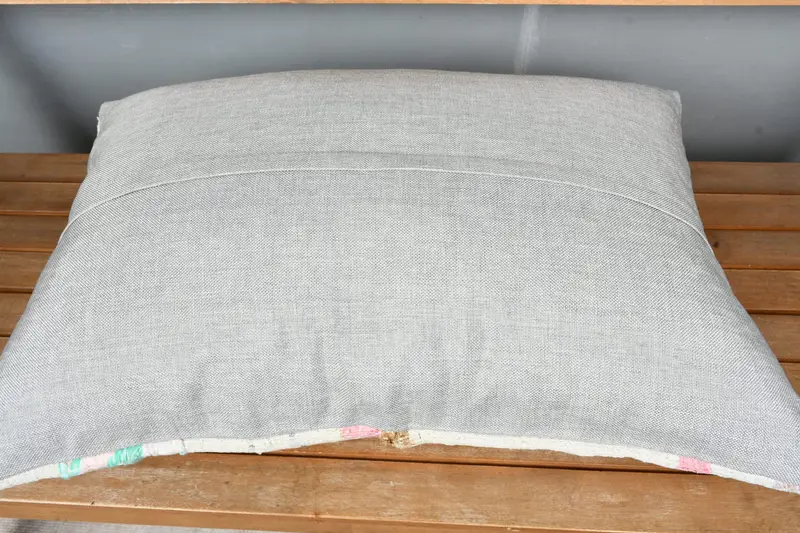 Kilim Cushion Sham, 20x28 White Cushion Cover, Office Chair Pillow Cover, Boho Pillow, Pillow for Couch, Pillow Sham, Wool Kilim Pillow Pillow Cover - 5