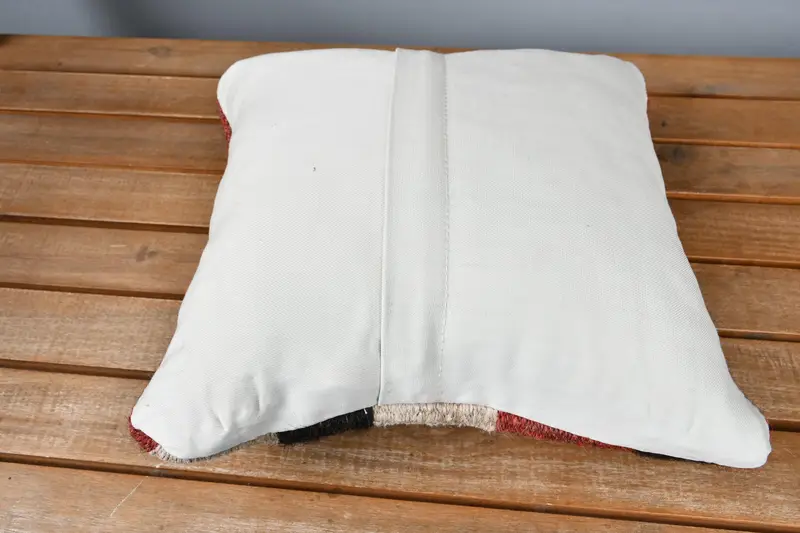 12x12 Beige Cushion Cover, Boho Pillow Sham Cover, Handmade Kilim Cushion, Vintage Cushion Case, Pillow for Sofa, Accent Cushion Case, Pillow Case - 5