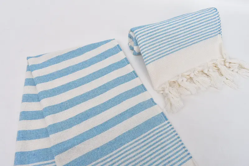 Türk havlu el havlu, hediye kutuları çay havlu, nedime havlu, kişiselleştirilmiş bulaşık havlu, monogramlı el havlu, 36x18 pamuklu çizgili karavar havlu - 7