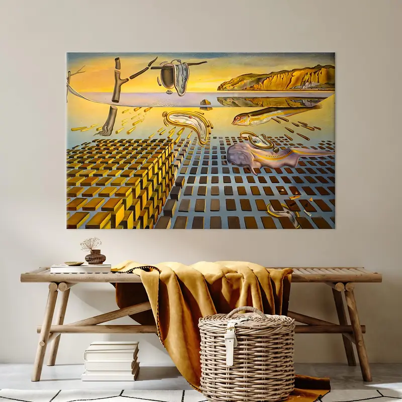 Soyut Gerçeküstü Kanvas Tablo: Azim Baskısının Parçalanması