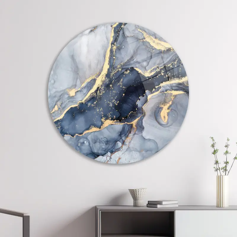 Modern Marble Printed Glass: Elegant, Shimmery, and Luxurious Design