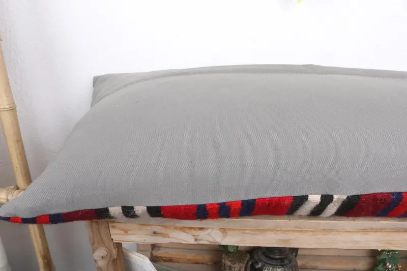 Customized Pillow Case, Lounge Throw Pillow Case, Pillow for Couch, Kilim Pillow, Gift Pillow, Cushion, 16x36 Red Cushion Cover, Custom Cushion Case - 7