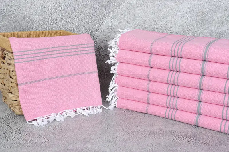 Cotton towel, Personalized Bridesmaid Gift, Gift For Boyfriend, Absorbent towel, 70x40 Cotton Striped Towel, Best Wedding Gift, Pool Towels - 3