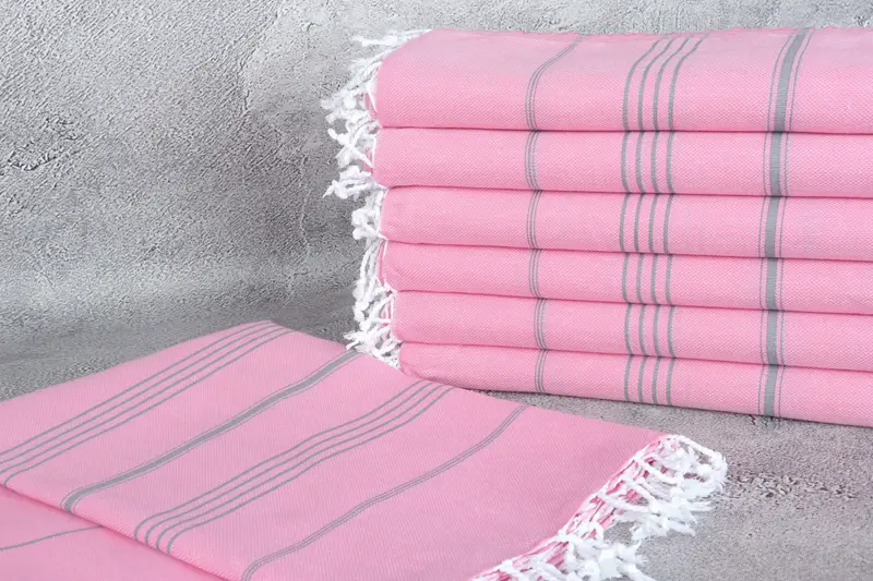 Cotton towel, Personalized Bridesmaid Gift, Gift For Boyfriend, Absorbent towel, 70x40 Cotton Striped Towel, Best Wedding Gift, Pool Towels - 2