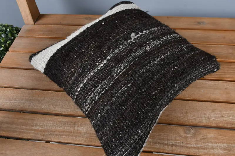Boho Pillow Sham Cover, Pillow Case, Pillow for Couch, Outdoor Pillow Sham, Antique Pillows, 12x12 Brown Pillow, Meditation Pillow - 2