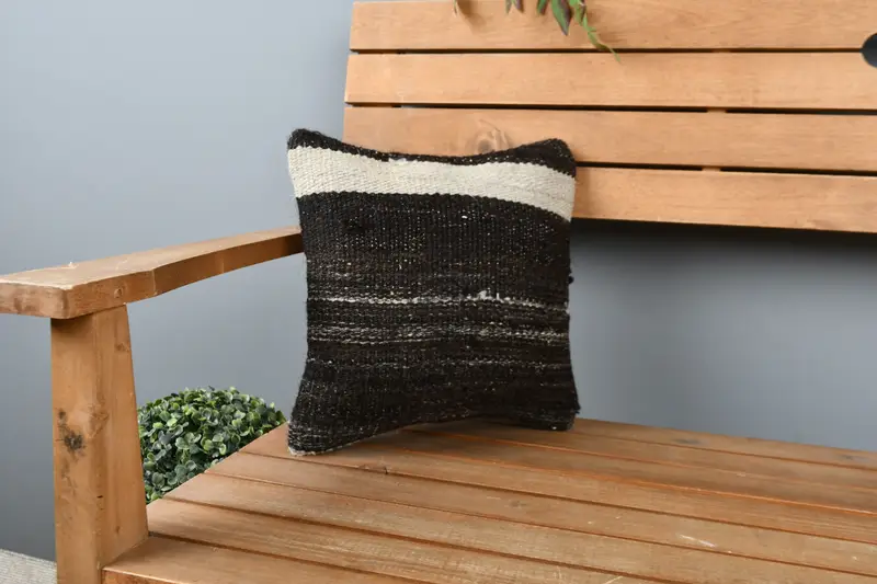 Boho Pillow Sham Cover, Pillow Case, Pillow for Couch, Outdoor Pillow Sham, Antique Pillows, 12x12 Brown Pillow, Meditation Pillow - 1