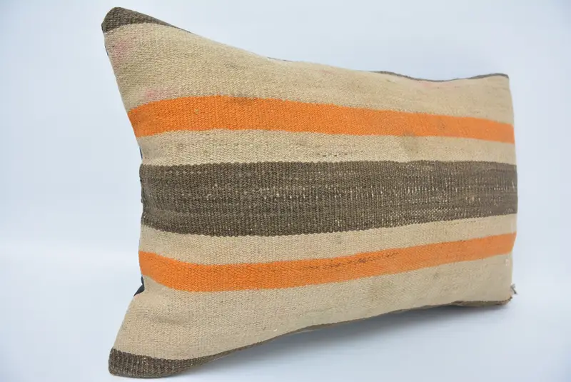 Bolster Throw Pillow Case, Boho Pillow, 16x24 Brown Pillow Case, Pillow for Couch, Pillow Cover, Boho Pillow Sham Cover - 3