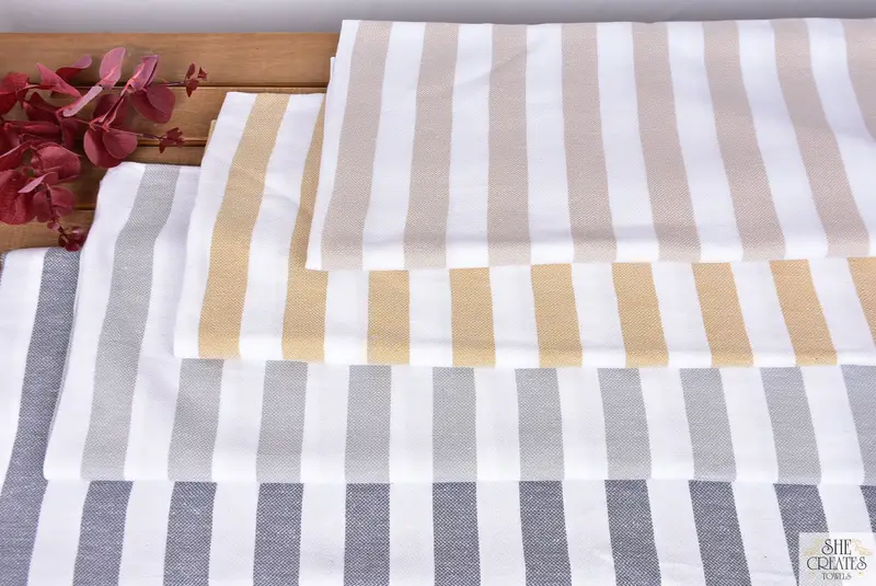 Cute Beach Towel, Spa Towel, 68x36 Cotton Striped Towel, Custom Wedding Gifts, Bridesmaid Gifts, Turkish Towel Bulk, Hammam towel, Gift For Bride - 5
