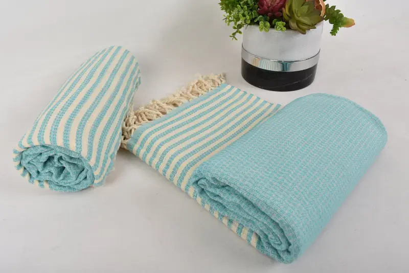 Turkish fouta towel for outdoor use, Turkish bath towel, 68x40 Cotton Striped Towel, Engagement Gift, Monogram Turkish Towel, Custom Wedding Gift - 8