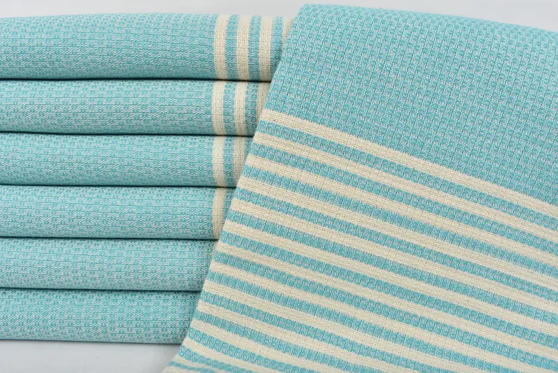 Turkish fouta towel for outdoor use, Turkish bath towel, 68x40 Cotton Striped Towel, Engagement Gift, Monogram Turkish Towel, Custom Wedding Gift - 2