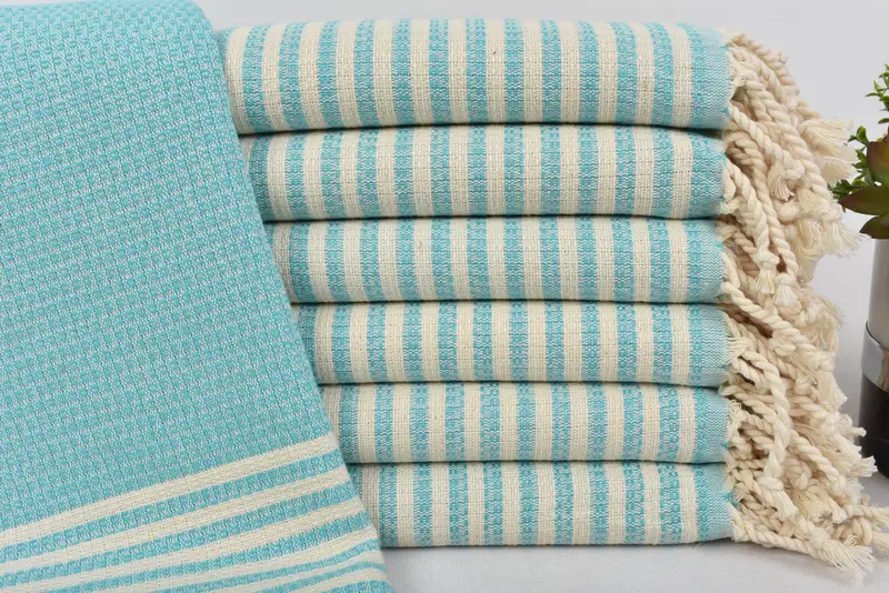 Turkish fouta towel for outdoor use, Turkish bath towel, 68x40 Cotton Striped Towel, Engagement Gift, Monogram Turkish Towel, Custom Wedding Gift - 1
