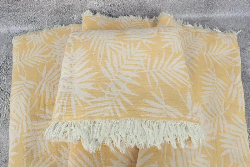 Personalized Wedding Gift, Monogram Blanket, 100x80 Cotton Floral Patterned Towel, Bachelorette Party Favors, Housewarming Gift, Best Wedding Gift - 4
