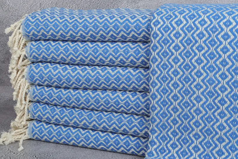 Best Beach Towel, 70x40 Cotton Diamond Towel, Bride Gift, Handmade Turkish Towel, Wedding Towel, Cotton towel, Bridesmaid Towel, Large Turkish Towel - 1