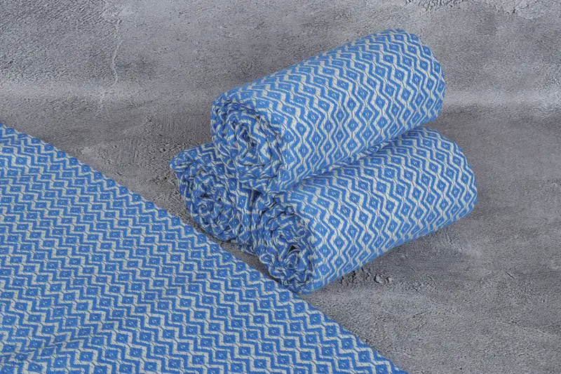 Best Beach Towel, 70x40 Cotton Diamond Towel, Bride Gift, Handmade Turkish Towel, Wedding Towel, Cotton towel, Bridesmaid Towel, Large Turkish Towel - 8